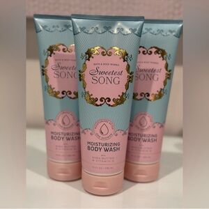 3X Bath & Body Works SWEETEST SONG
Body Wash Collection Set Lot Bundle
